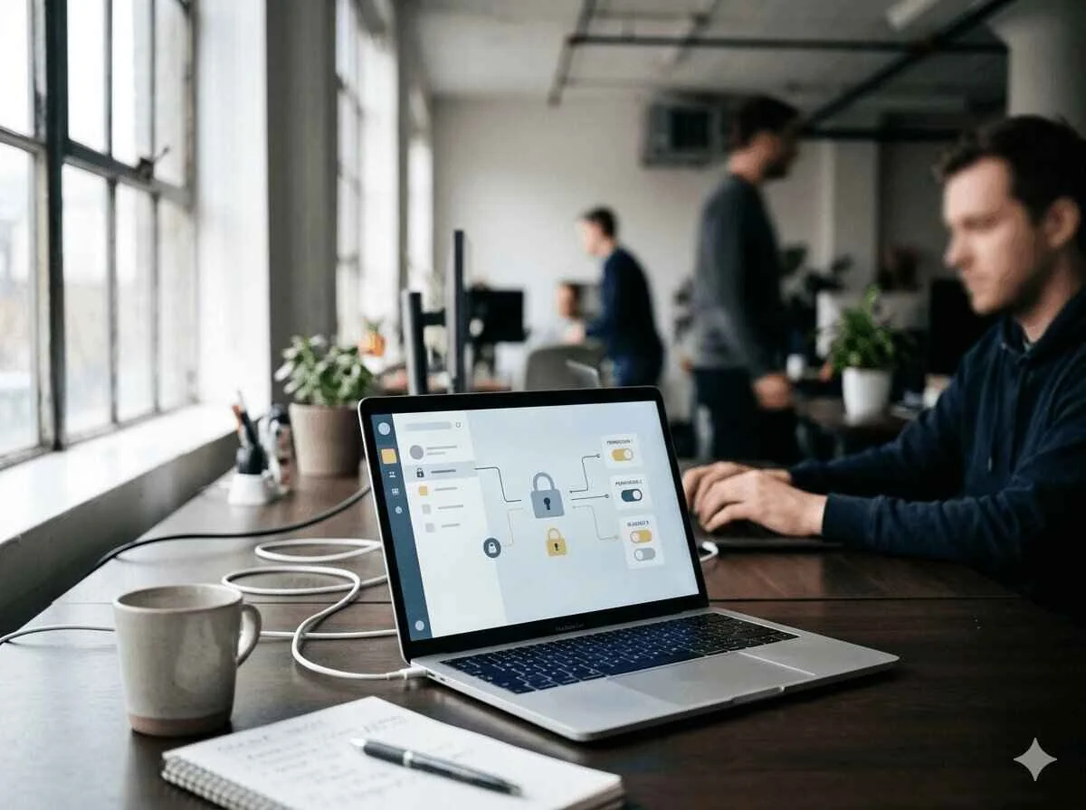 Developer workspace displaying app data-privacy settings amid new compliance rules
